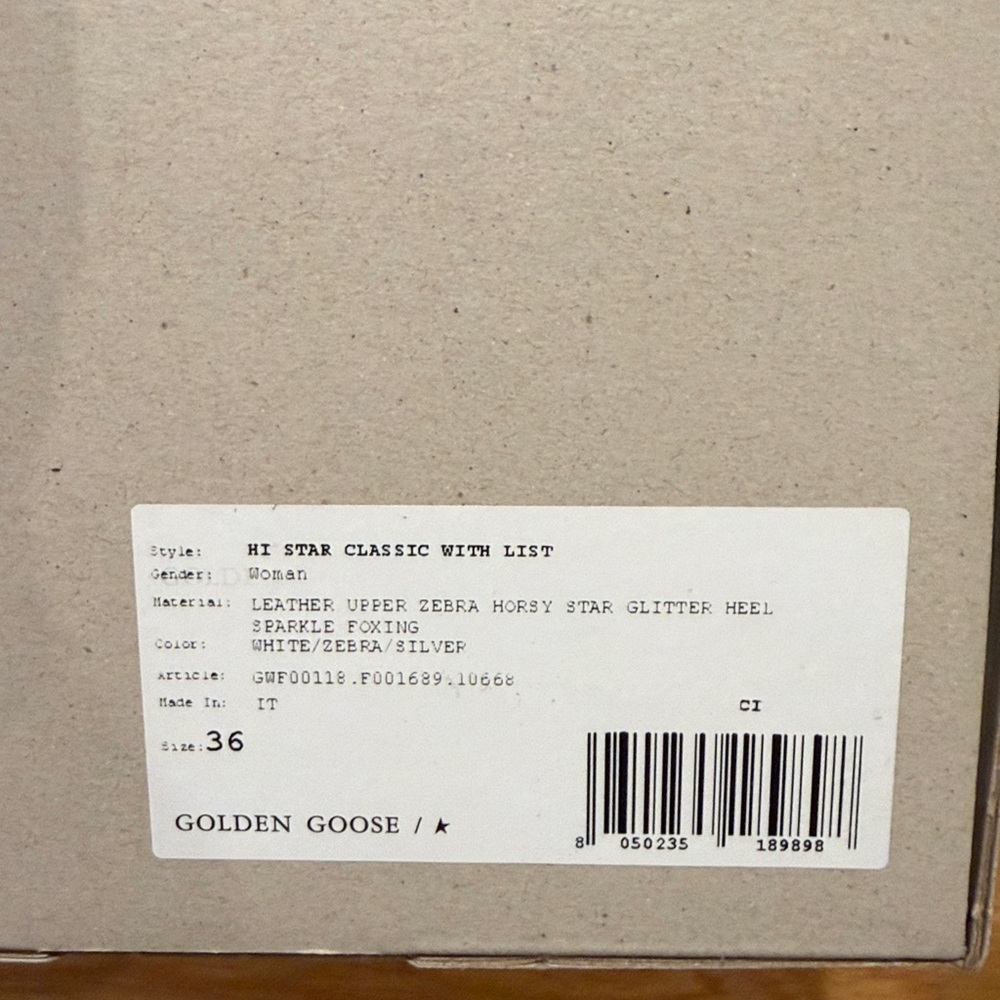 Golden Goose Hi Star Classic - size 36 (US 6) - Picture 9 of 11